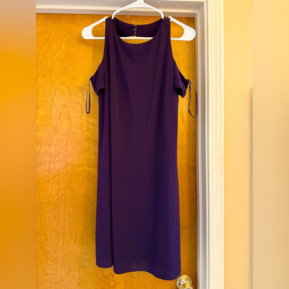 Ralph Lauren Purple Label Cold Shoulder Mini Dress